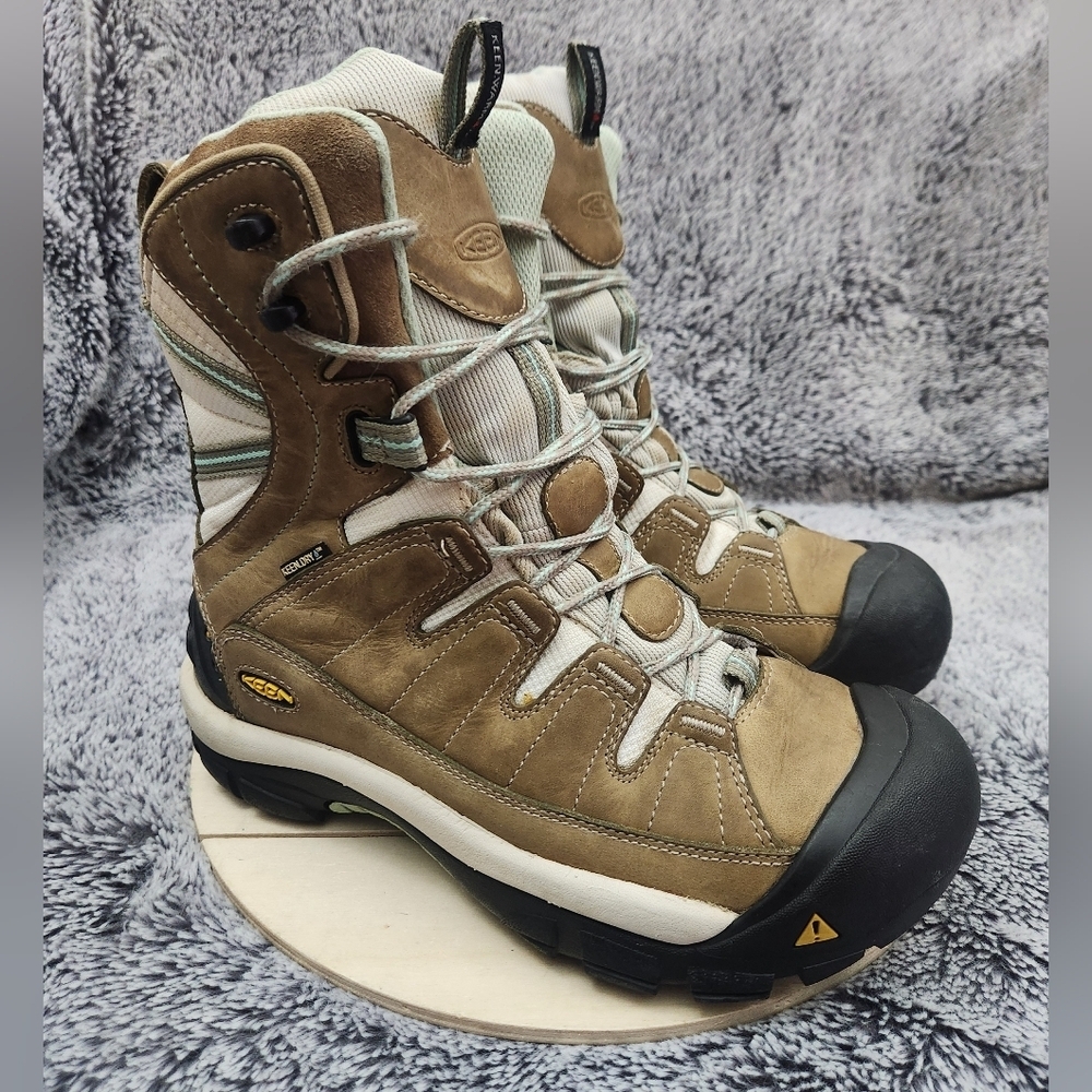 Keen Dry Summit County Work WP Insulated Winter Hiking Shoes Women's Size 8.5
